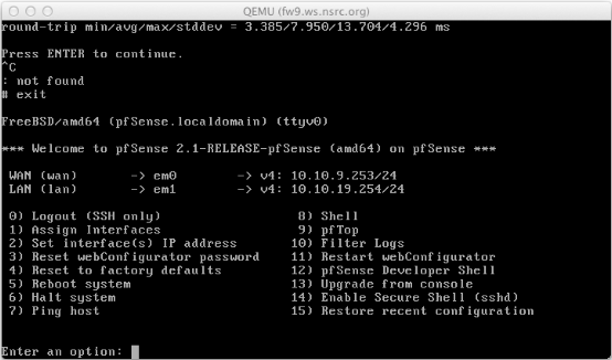 pfsense-console